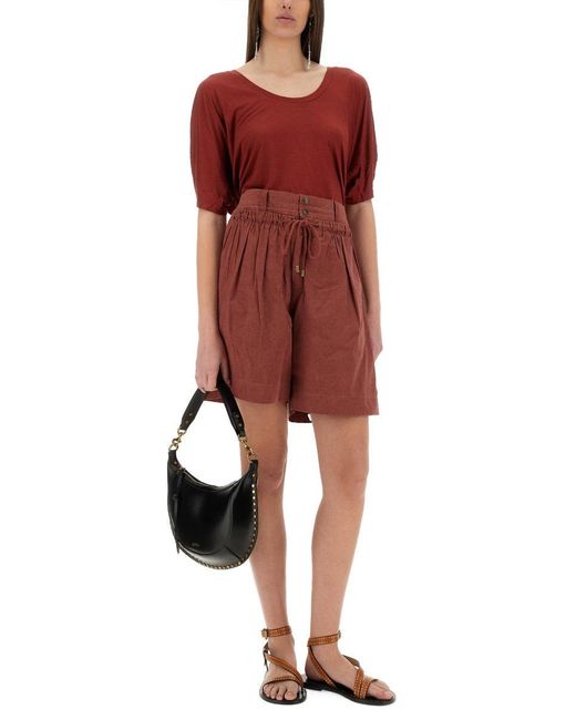 Isabel Marant Red Ingrid" Shorts