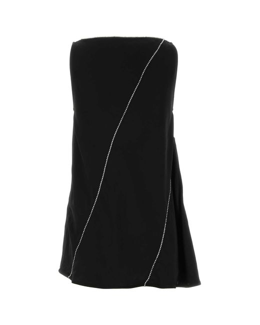 Jil Sander Black Viscose Top