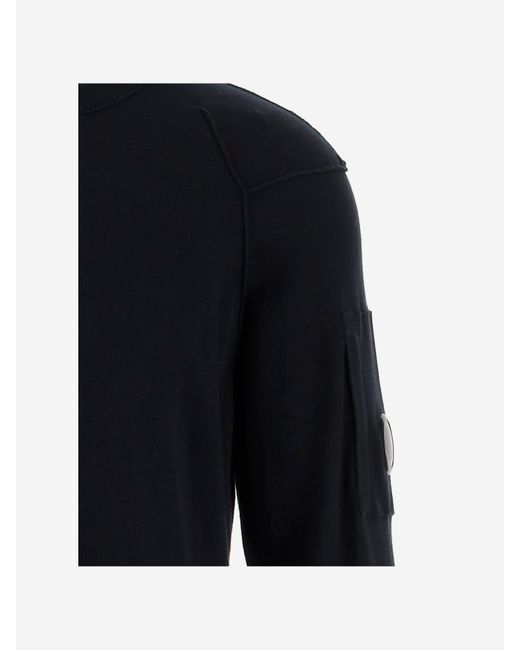 Sea Island Cotton S como con logotipo C P Company de hombre de color Blue