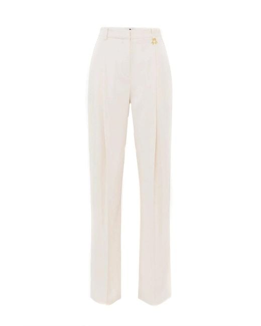 Elisabetta Franchi White Trousers