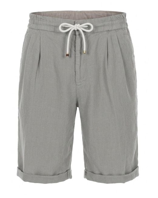 Brunello Cucinelli Gray Shorts for men