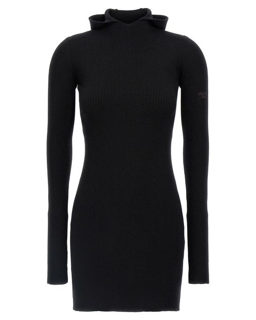 Fendi Jurk Met Capuchon in het Black
