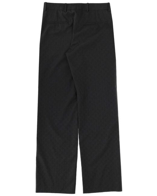 Gucci Black Gg Tailoring Pants for men