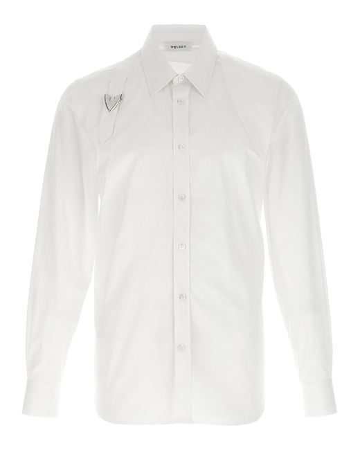 Camisa de 'arnés' de Alexander McQueen de hombre de color White