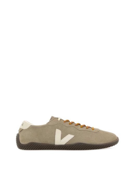 Veja Gray Lace Up Sneakers