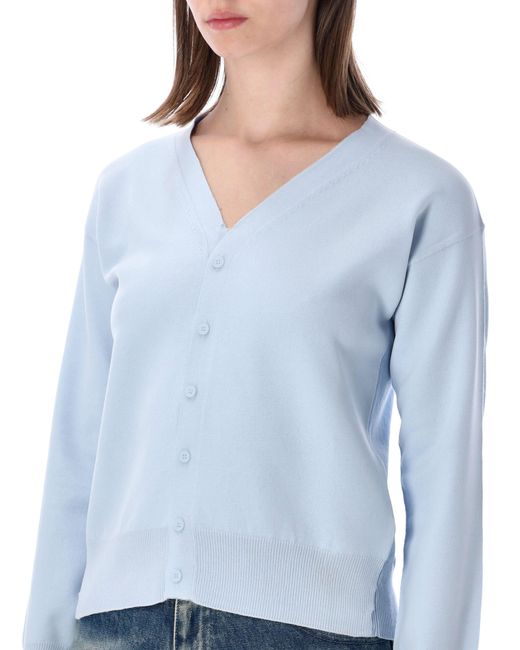 MM6 by Maison Margiela Blue Mini Cozy Sweater For