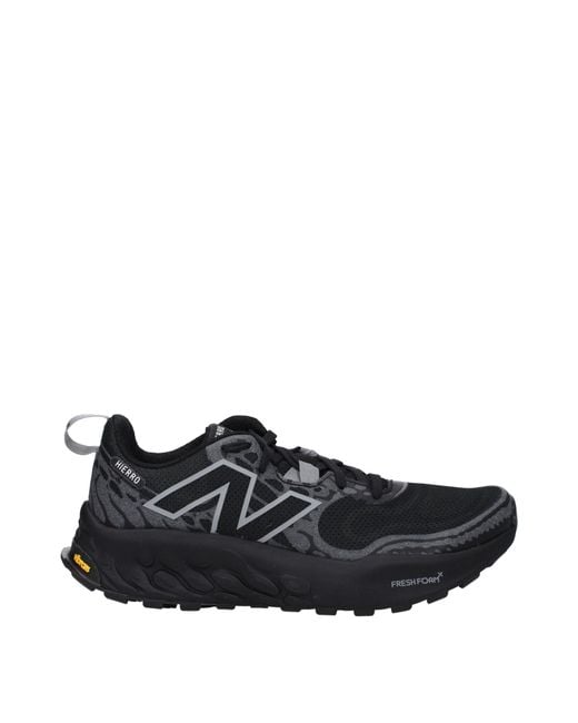 New Balance Black Sneakers Hierro Uomo Tessuto Nero/Grigio for men