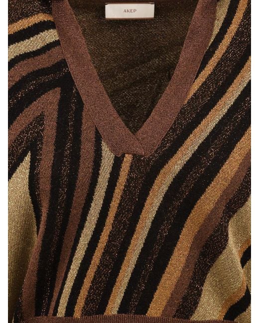 Akep Brown T Shirts And Polos Multi Colour
