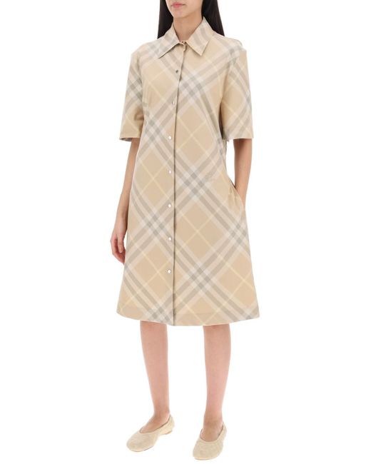 Burberry Natural Check -Shirt -Kleid