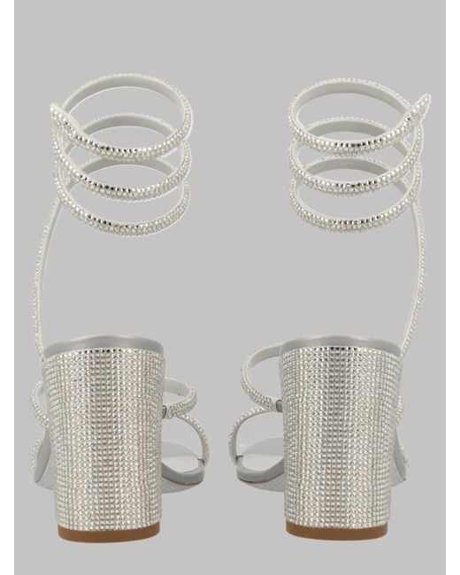 Rene Caovilla Gray Elegant Heels For