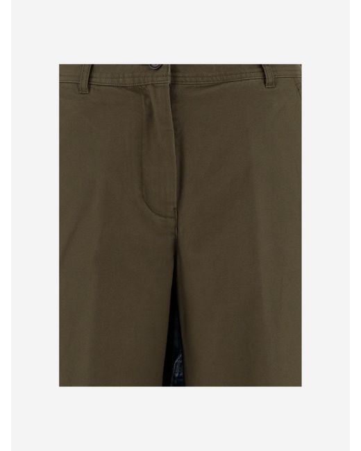 Pantalones de algodón estacionamiento de Aspesi de color Green