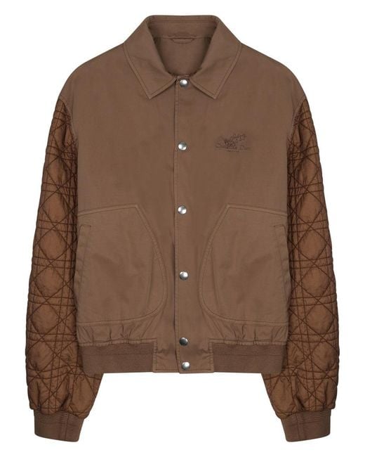 Dior Brown 100% Cotton Jacket for men