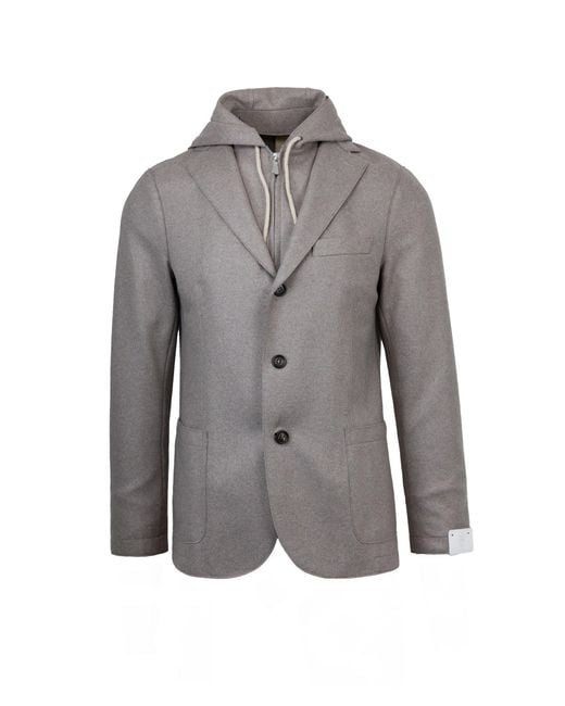 Eleventy Gray Giacca Monopetto Grigia