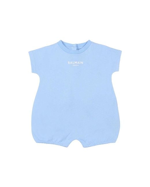 Balmain Blue Bodysuit Set With Gag for men