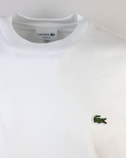Lacoste T -Shirt -Bianca in Cotone in White für Herren