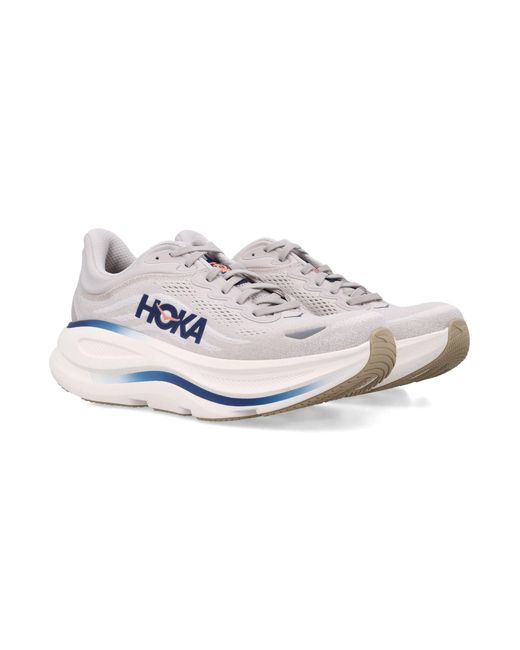 Hoka One One White Bondi 9 Sneakers
