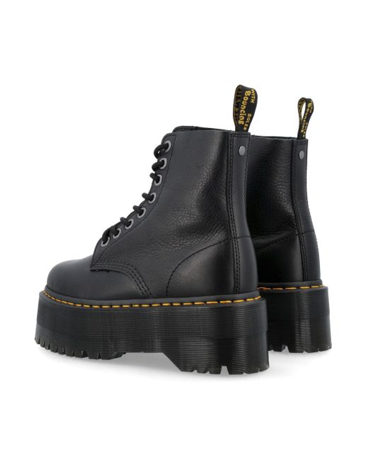 Dr. Martens Black 1460 Pascal Max Leather Platform Boots