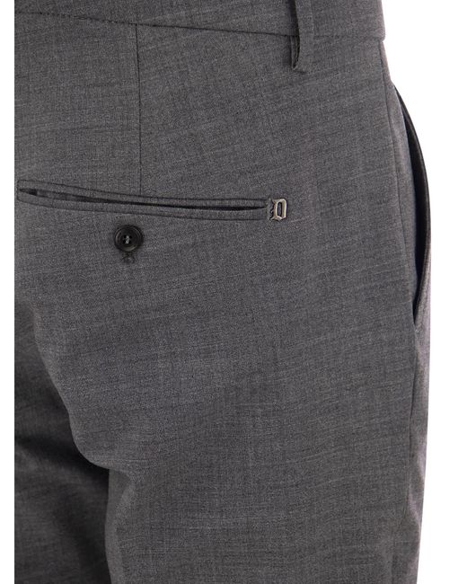 Gaubert Wool Blend pantalones Dondup de color Gray