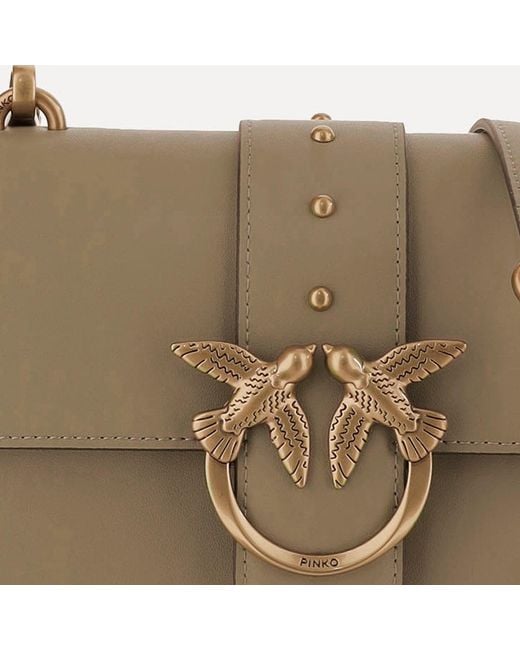 Pinko Natural Shoulder Bag Love One Classic Leather