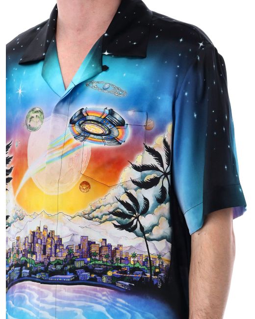 Casablanca Paris T -Shirts und Polos Multi Color in Blue für Herren