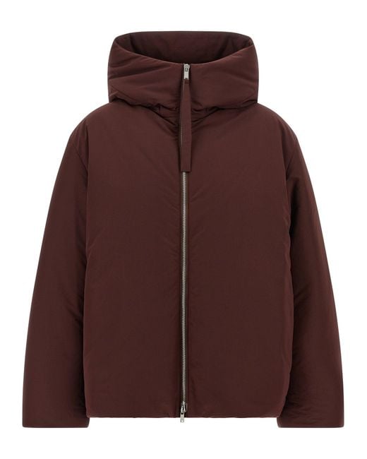 Jil Sander '06' Down Jacket in het Brown