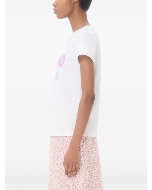 Valentino White Chez Cotton T-Shirt