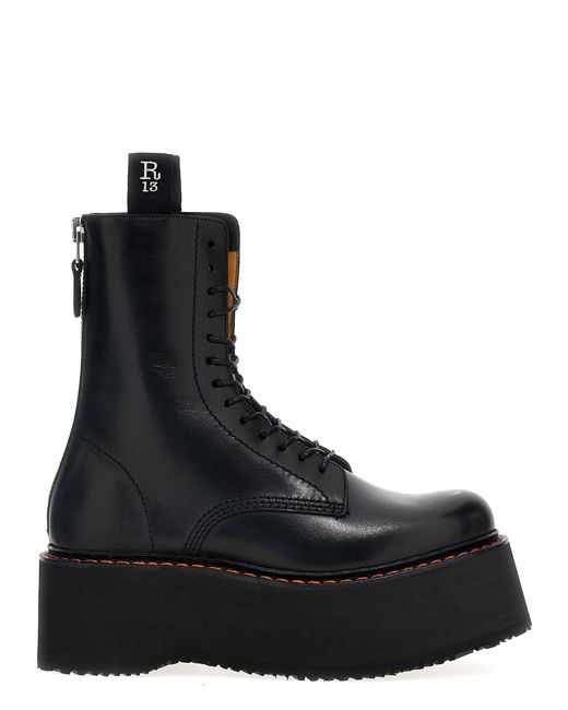 R13 Black X-Stack' Boots
