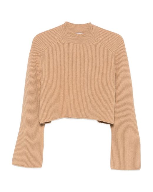 Max Mara Natural Crew Neck Sweater