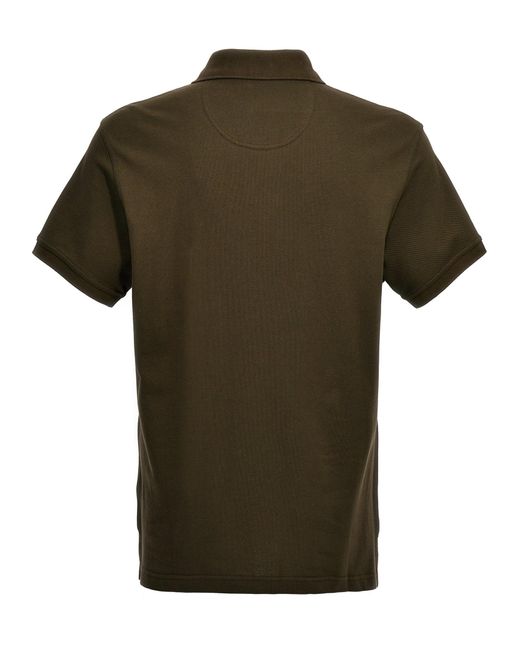 Barbour Green Logo Embroidery Polo Shirt for men