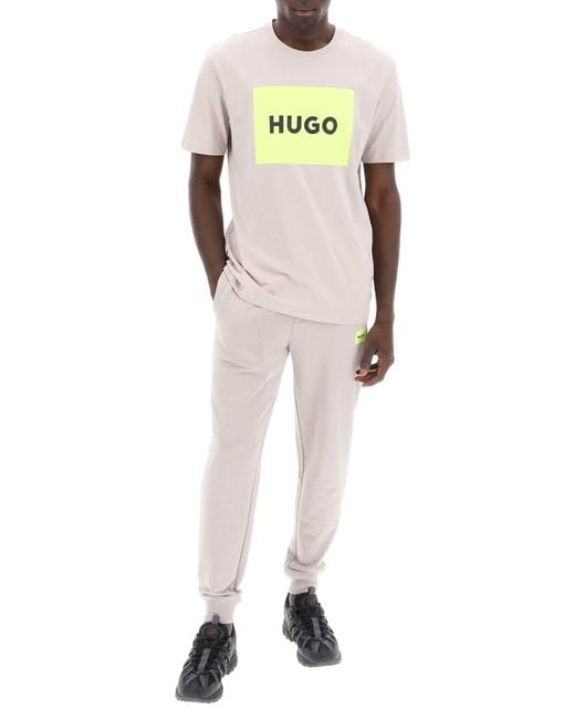 HUGO Natural Dulive T Shirt With Logo Box