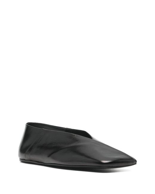 Jil Sander Black Leather Ballets for men