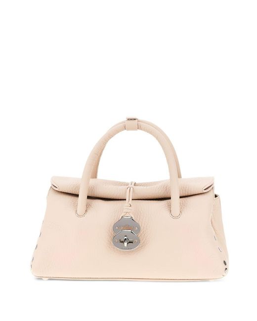 Zanellato Natural Dotta Centauro Small Leather Handbag