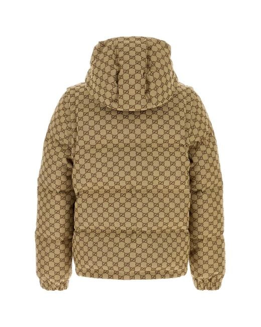 Gucci Green GG Fabric Down Jacket for men