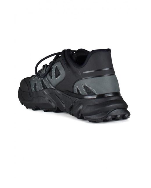Moncler Black Silencio Rubber Sole Sneakers