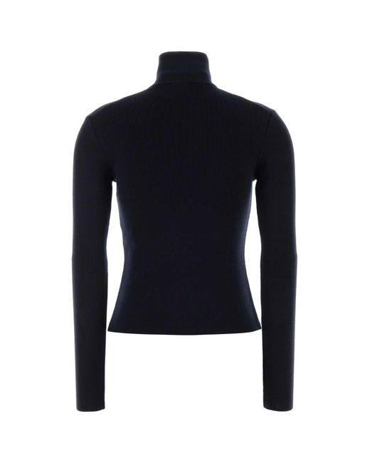 Courreges Blue Midnight Wool Sweater