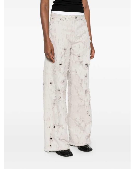 Haikure White Bethany Bull Destroy Distressed Jeans