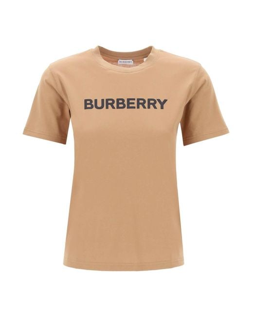 T-Shirt Margot Con Logo di Burberry in Natural