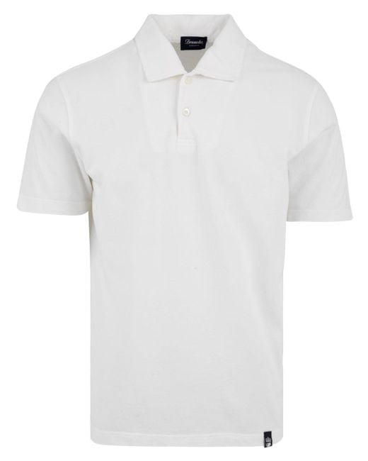 Drumohr T Shirts En Polos Wit in het White voor heren