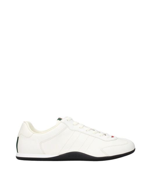 Gucci White Sneakers Leather