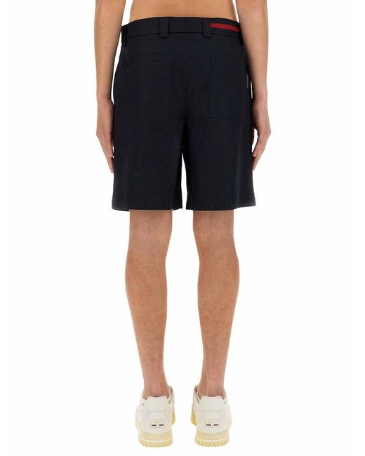 Gucci Black Web Ribbon Shorts for men