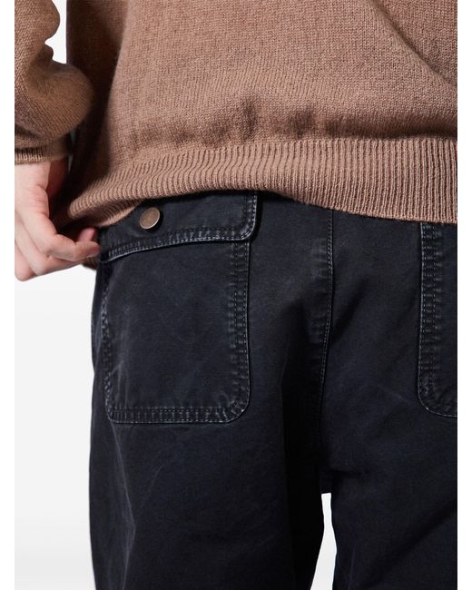 Prada Jeans mit weitem Bein und Dreieckslogo in Black für Herren