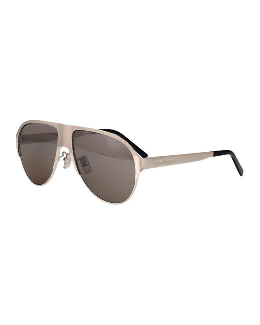 Givenchy Gray Bold Metal Sunglasses