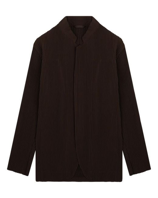 Homme Plissé Issey Miyake Black Pleated Jacket for men