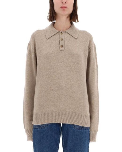 Guest In Residence Natural Bouclé Chenille Cardigan With Jewel Buttons