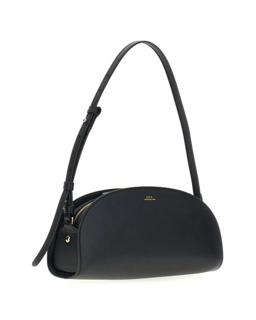 A.P.C. Black Sac Demi-Lune Shoulder