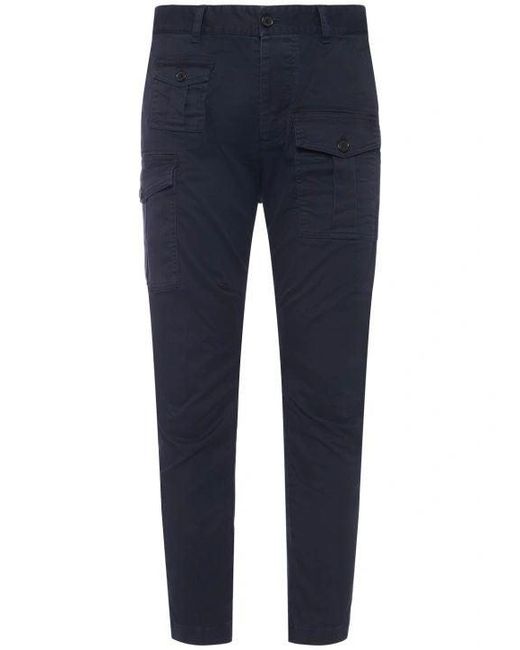 DSquared² Blue Classic Wool Trousers for men