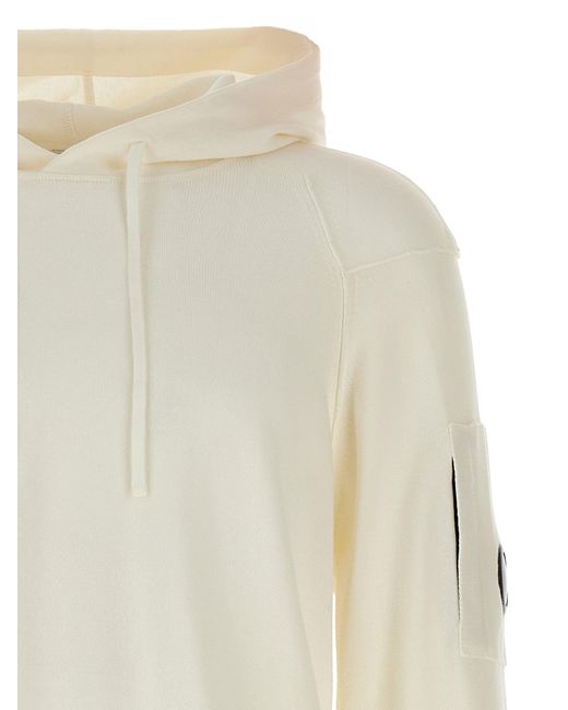 C.P. Sudadera con capucha de la compañía 'Sea Island' C P Company de hombre de color White