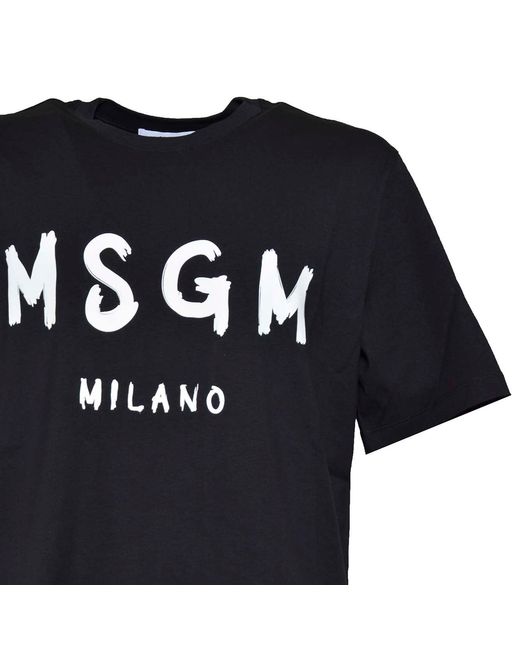 MSGM T-shirts En Polo's in het Black