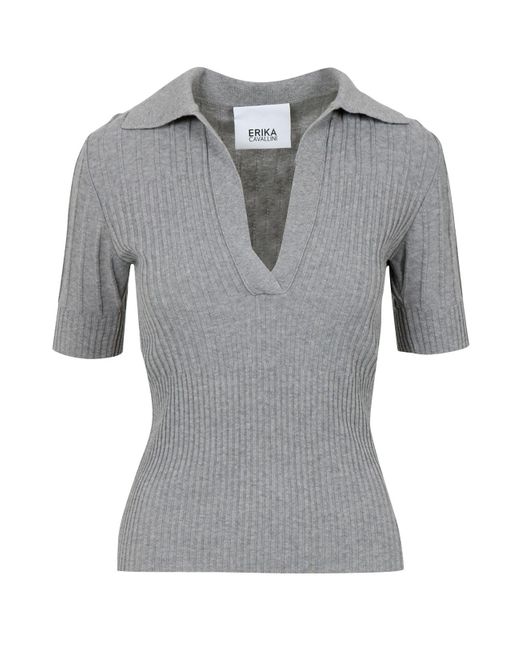 Erika Cavallini semi-couture t-shirts et polos gris Erika Cavallini Semi Couture en coloris Gray