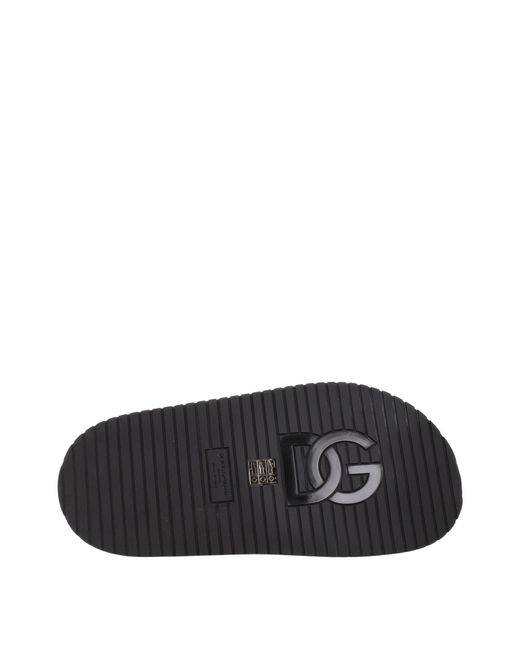 Dolce & Gabbana Black Dolce&Gabbana Slippers And Clogs Leather